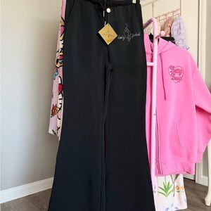 Baby Phat Black Flare Sweatpants